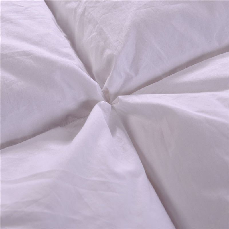 Luxury Pink White Goose Down Comforter King Queen Size Reversible