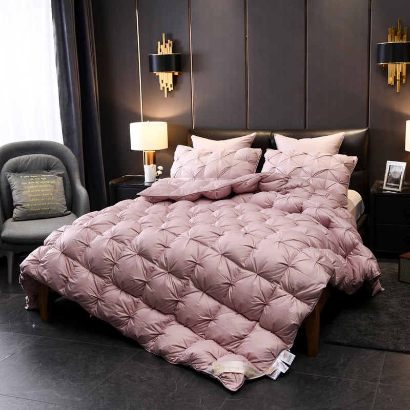 Luxury 1000 Thread Count White Goose Down Comforter Twin Full Queen King size