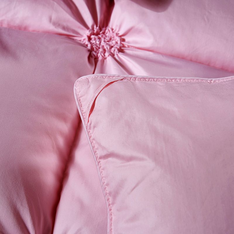 Luxury Pink White Grey Goose Down Comforter Premium Hotel Grade Thick and Super Warm with Floral