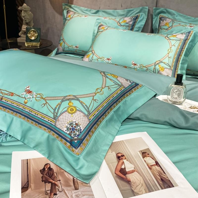 Garden Tree Leaves Tropical Egyptian Cotton 800TC Duvet Cover Bedding Set