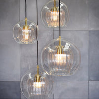 Thumbnail for Modern Golden Glass Ball Lighting Pendant Hanging Lamp Living Room Decoration
