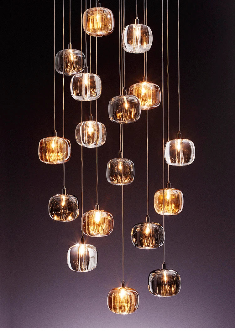Luxury Crystal Modern Lighting Ceiling Chandelier LED Bedroom Kitchen Lamp