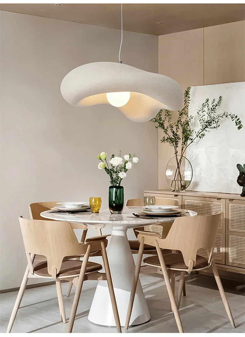 Black White Nordic Lighting LED Chandelier Minimal for Bedroom Lamp Homestay Decor