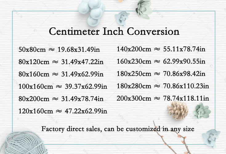 Clean Japanese Style Carpet Living Room Rug Decoration Bedroom Fluffy Plush for Sofa