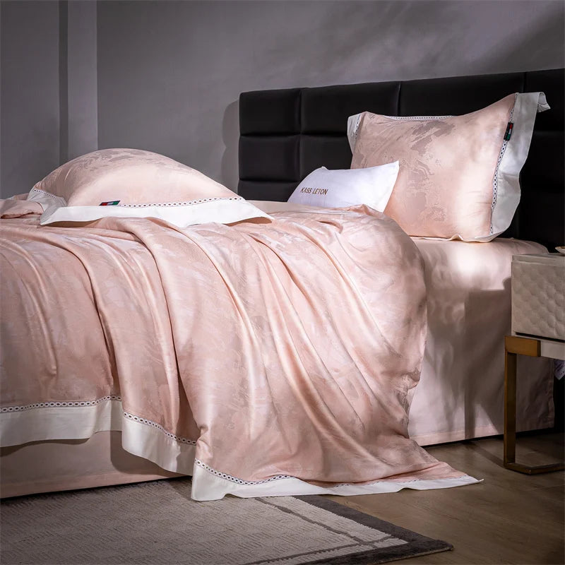 Luxury Gray Silky Soft Modern Hotel Grade Duvet cover, Natural Lyocell Cotton Bedding Set
