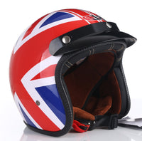 Thumbnail for American Vintage Motorcycle Helmets 3/4 Open Face Moto Jet Scooter Bike