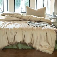 Thumbnail for Grey Pink Premium Organic Eucalyptus Lyocell Silky Soft Cooling Bedding Set