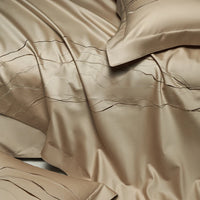 Thumbnail for Luxury Gold European Embroidery Duvet Cover, 1400TC Satin Egyptian Cotton Bedding Set