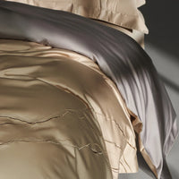 Thumbnail for Luxury Gold European Embroidery Duvet Cover, 1400TC Satin Egyptian Cotton Bedding Set