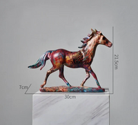 Thumbnail for Running Colorful Unicorn Horse Resin Sculptures and Statues