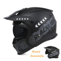 Thumbnail for Black Full Face Motorcycle Helmets Four Seasons Rally