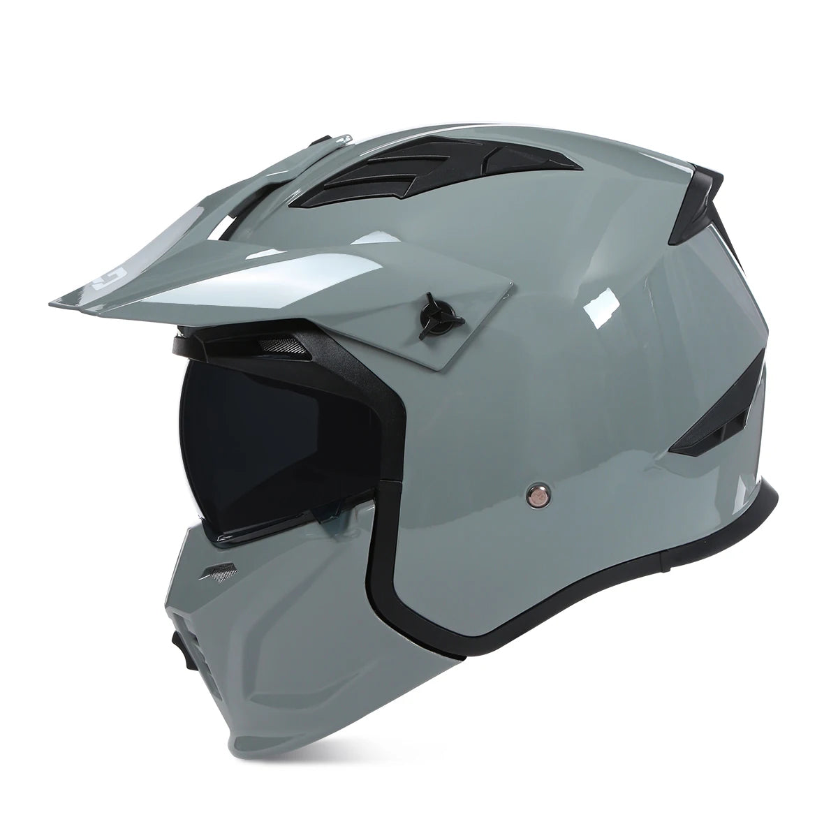 Black Full Face Motorcycle Helmets Four Seasons Rally