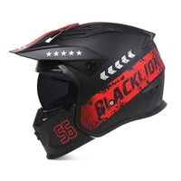 Thumbnail for Black Full Face Motorcycle Helmets Four Seasons Rally