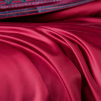 Thumbnail for Luxury Red Burgundy Embroidered Duvet Cover Egyptian Cotton 1000TC Bedding Set