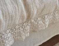 Thumbnail for Premium Vintage French Lace Cotton Linen Jacquard Bedding Set