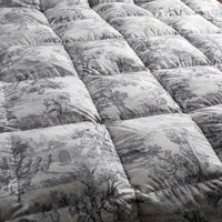 Thumbnail for Premium Cloud Fluffy Pleat Goose Down Comforter Ink Art Printed Bedding Set