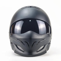 Thumbnail for Retro Glossy Black DOT Approved Full Face Racing Motocross Motorcycle Helmets