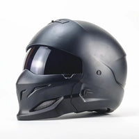 Thumbnail for Retro Glossy Black DOT Approved Full Face Racing Motocross Motorcycle Helmets