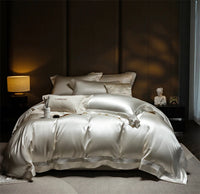 Thumbnail for Premium Elegant French Smooth Silky European Duvet Cover, Lyocell Cotton Bedding Set