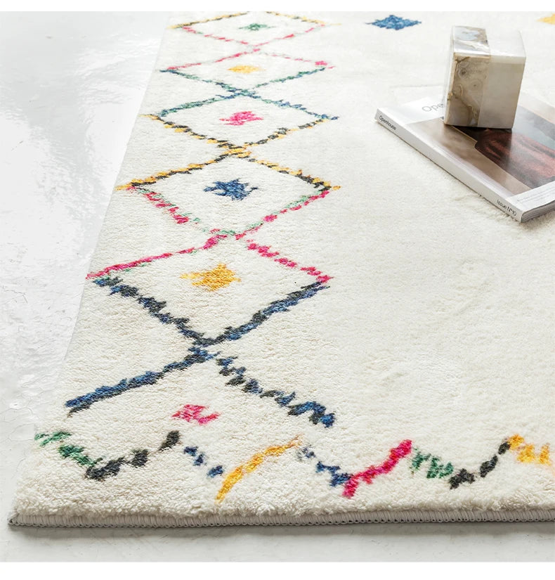 Cozy Morocco Fluffy Soft Baby Rug Carpets for Bedroom Decor