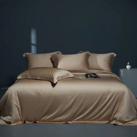 Thumbnail for Blue Brown Eucalyptus Cooling Lyocell Fiber Ultra Silky Soft Bedding Set