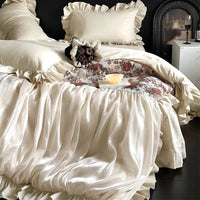 Thumbnail for French Romantic Baroque Jacquard Pure Cotton Princess Bedding Set