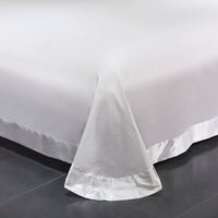 Thumbnail for White Luxury Butterfly Royal Wedding Embroidered Duvet Cover 100% Cotton Bedding Set