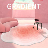 Thumbnail for Pink Purple Gradient Luxury Plush Rug Carpets for Living Room Bedroom Decor