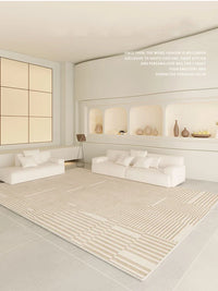 Thumbnail for Luxury Beige Soft Large Area Rug Carpets Comfortable Bedroom