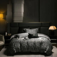 Thumbnail for Premium Grey Leopard Print Egyptian Cotton 1000TC Bedding Set