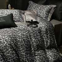 Thumbnail for Premium Grey Leopard Print Egyptian Cotton 1000TC Bedding Set