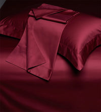 Thumbnail for Luxury Burgundy Red Grey 1200TC Egyptian Cotton Soft Silky Bedding Set