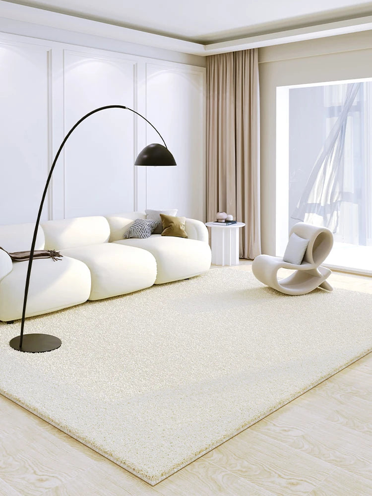 Minimal Pure White Rug Carpet Soft Comfortable Children's Play Mat