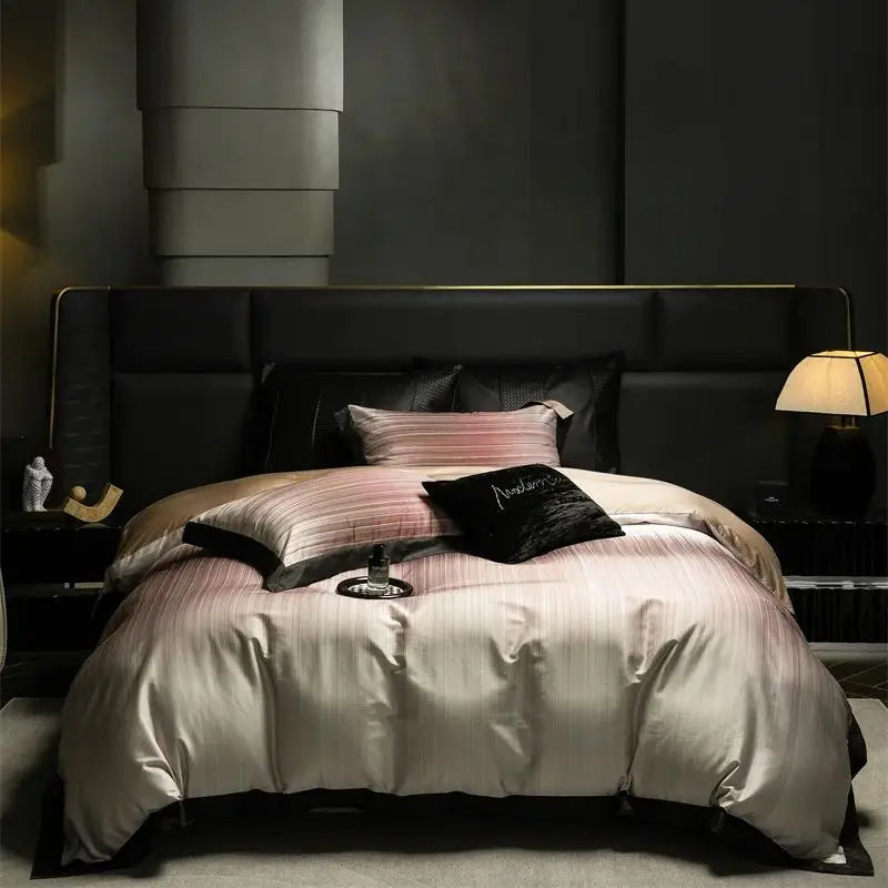 Luxury Modern American European Lyocell Cotton Silky Bedding Set