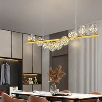 Thumbnail for Luxury Modern Gold Glass Ball Led Ceiling Chandelier Lighting Dining Room
