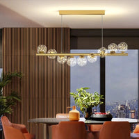 Thumbnail for Luxury Modern Gold Glass Ball Led Ceiling Chandelier Lighting Dining Room