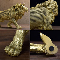 Thumbnail for Modern Golden Lion Animal Decoration Sculptures and Statues