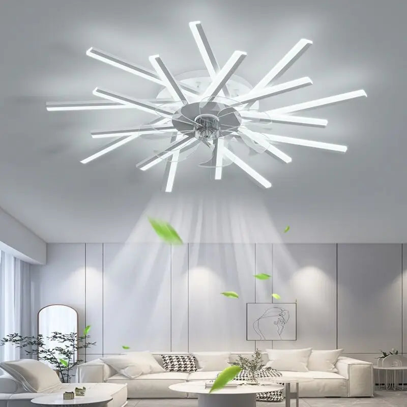Modern Nordic Ceiling Fan Living Room Led Lighting Bedroom