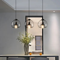 Thumbnail for Modern Black Glass Ceiling Chandeliers Lighting Art Pendant Indoor