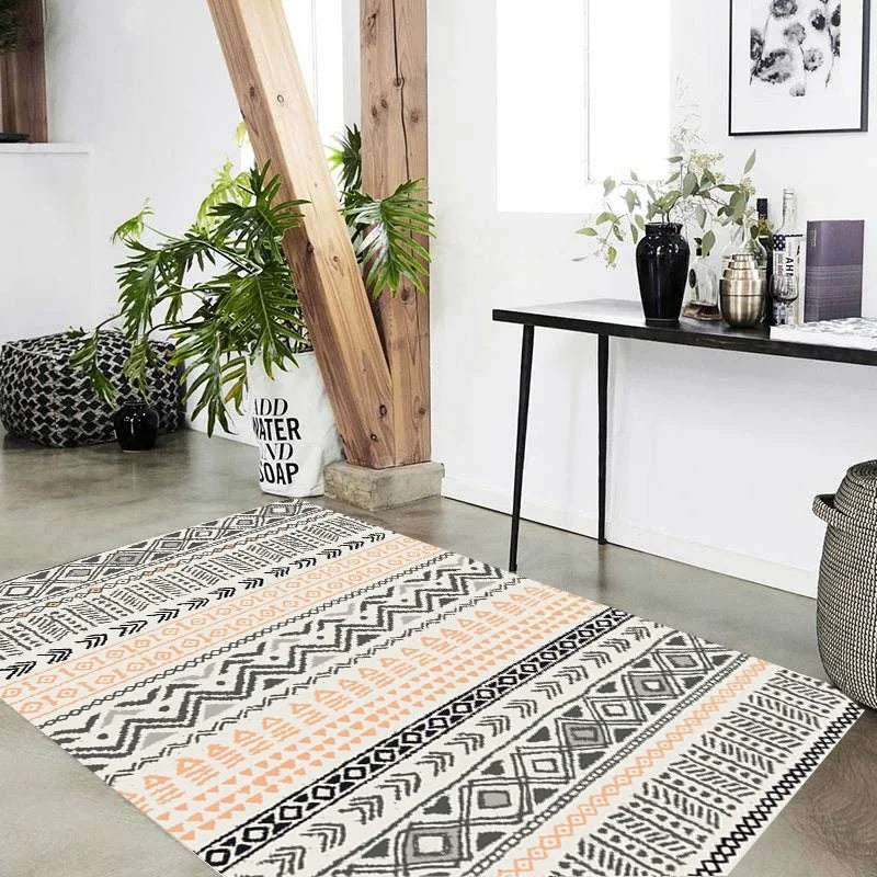 Cozy Boho Baroque Floral Rug Home Decoration Carpets