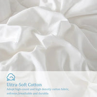Thumbnail for White Goose Down Filler Comforter Quilt Winter Thick Luxury 100% Cotton Bedding set