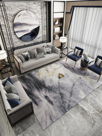 Thumbnail for Luxury European Blue Large Area Rug Living Room Carpet Decoration