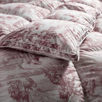 Thumbnail for Premium Cloud Fluffy Pleat Goose Down Comforter Ink Art Printed Bedding Set
