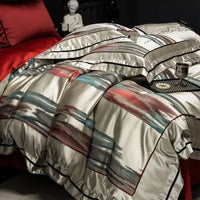 Thumbnail for Italian Classic Luxury Jacquard Egyptian Cotton 1000TC Embroidered Bedding Set