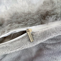 Thumbnail for Grey Purple Warm Velvet Fleece Plush Fluffy Bedding Set