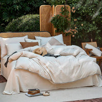 Thumbnail for Premium White Nordic Cotton and Linen Breathable Bedding Set