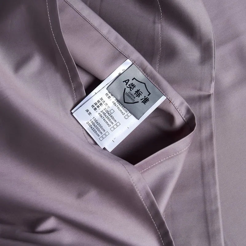 Premium Purple Grey 1000TC Egyptian Cotton Silky Bedding set