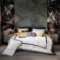 Thumbnail for Luxury White Chic Embroidered Print Flower Decoration Bedding Set