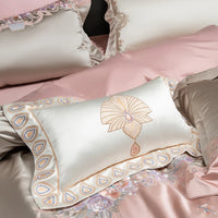 Thumbnail for Luxury Gorgeous Flowers European Embroidered Palace Egyptian Cotton 1200TC Bedding Set