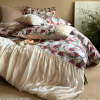 Thumbnail for Vintage European Rustic Rose Prints Egyptian Cotton 1000TC Bedding Set